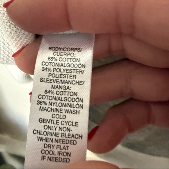 LOFT Cream Textured Top large - Picture 3 of 10